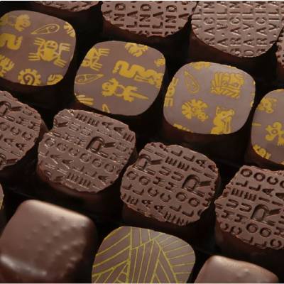 Coffret 28 ganaches noires - Manufacture Cluizel