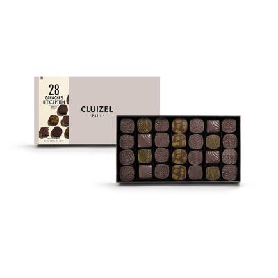 Coffret 28 ganaches noires - Manufacture Cluizel