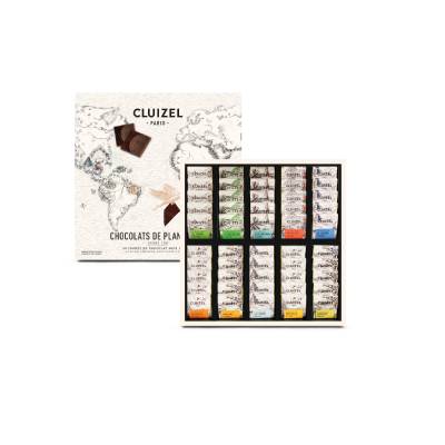 Coffret de 50 carrés de chocolats - Manufacture Cluizel