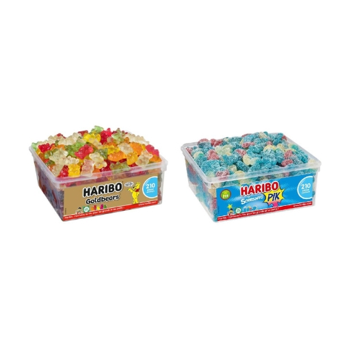 Assortiment d'Ours d'or & Schtroumpfs Pik Haribo