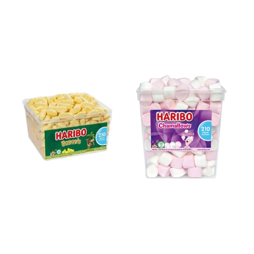 Assortiment de Banan's & Chammallows Haribo