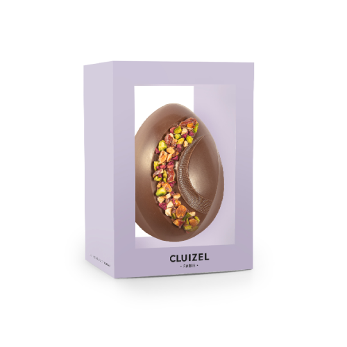 Oeuf signature Gourmand n°6 lait - Michel Cluizel