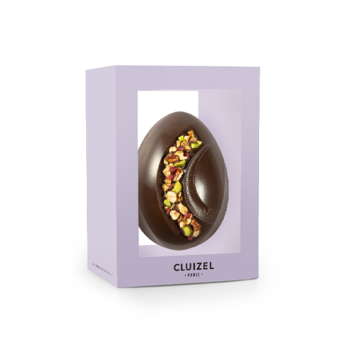 Oeuf signature Gourmand n°6 noir - Michel Cluizel