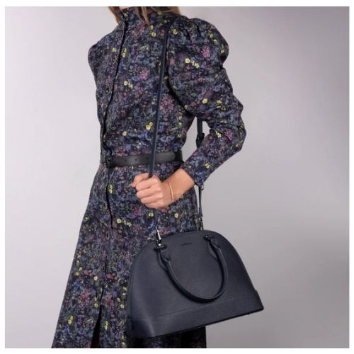 Grand sac bowling Hortense bleu marine - Cacharel