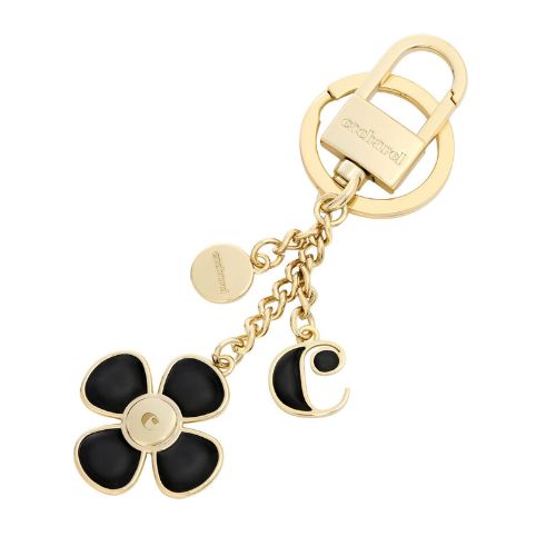 Parure Vivienne noire (porte-clefs & montre) - Cacharel