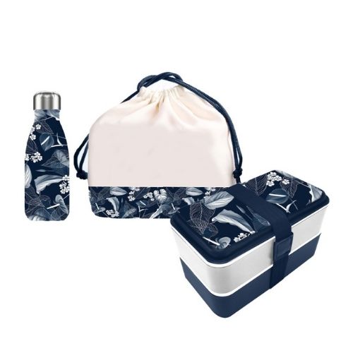 Set boîte repas, bouteille & sac de transport - Little Marcel