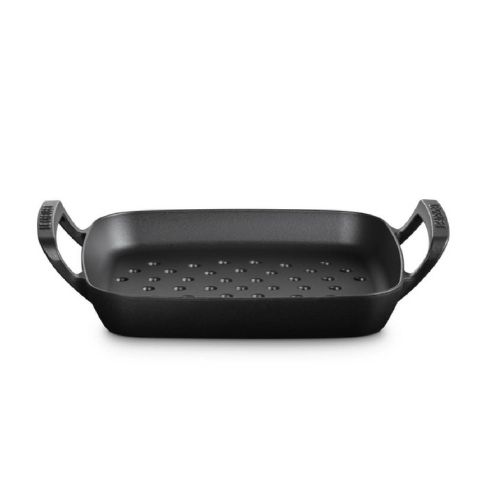 Panier À Griller Carré Collection Barbecue 30Cm Noir Mat Le Creuset