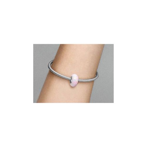 Charm Rose Opalescent Argenté- Pandora