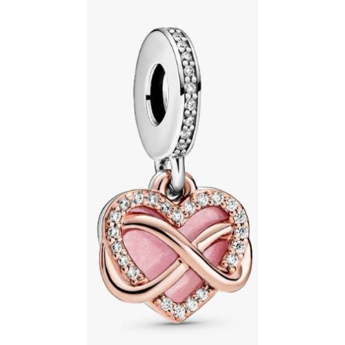 Charm Pendant Cœur Infini Scintillant Argenté - Pandora