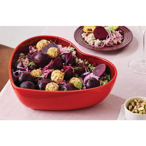 Saladier cœur 2,9 litre cerise - Le creuset
