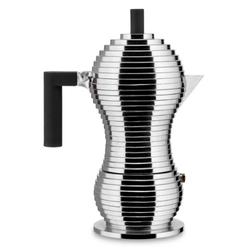 Pulcina — Cafetière espresso fonte alu, compatible induction, 6 tasses - Alessi