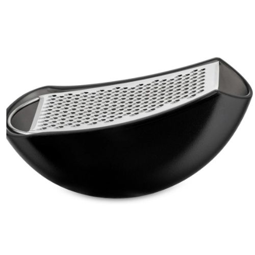 Parmenide — Râpe à fromage avec récipient résine thermoplastique, noir - Alessi
