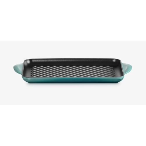 Gril rectangulaire 30 cm — Bleu Riviera - Le creuset