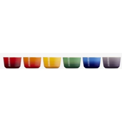 Set de 6 mini-ramequins — Arc-en-ciel - Le creuset