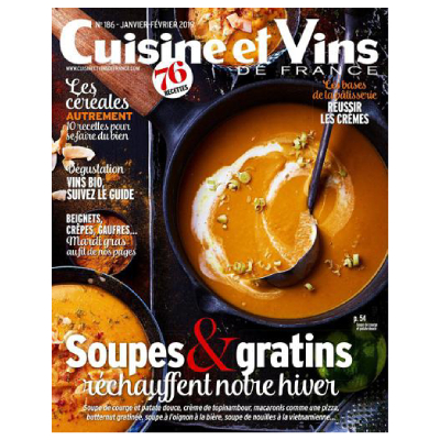 Cuisine et vins de France - 12 mois d'abonnement - 6 numéros