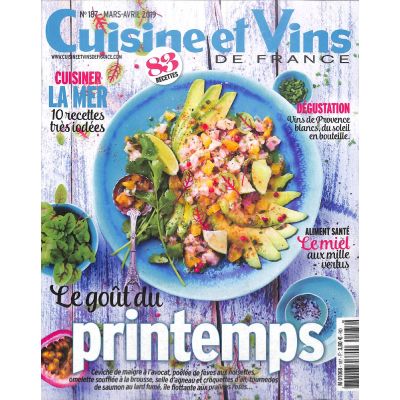 Cuisine et vins de France - 12 mois d'abonnement - 6 numéros