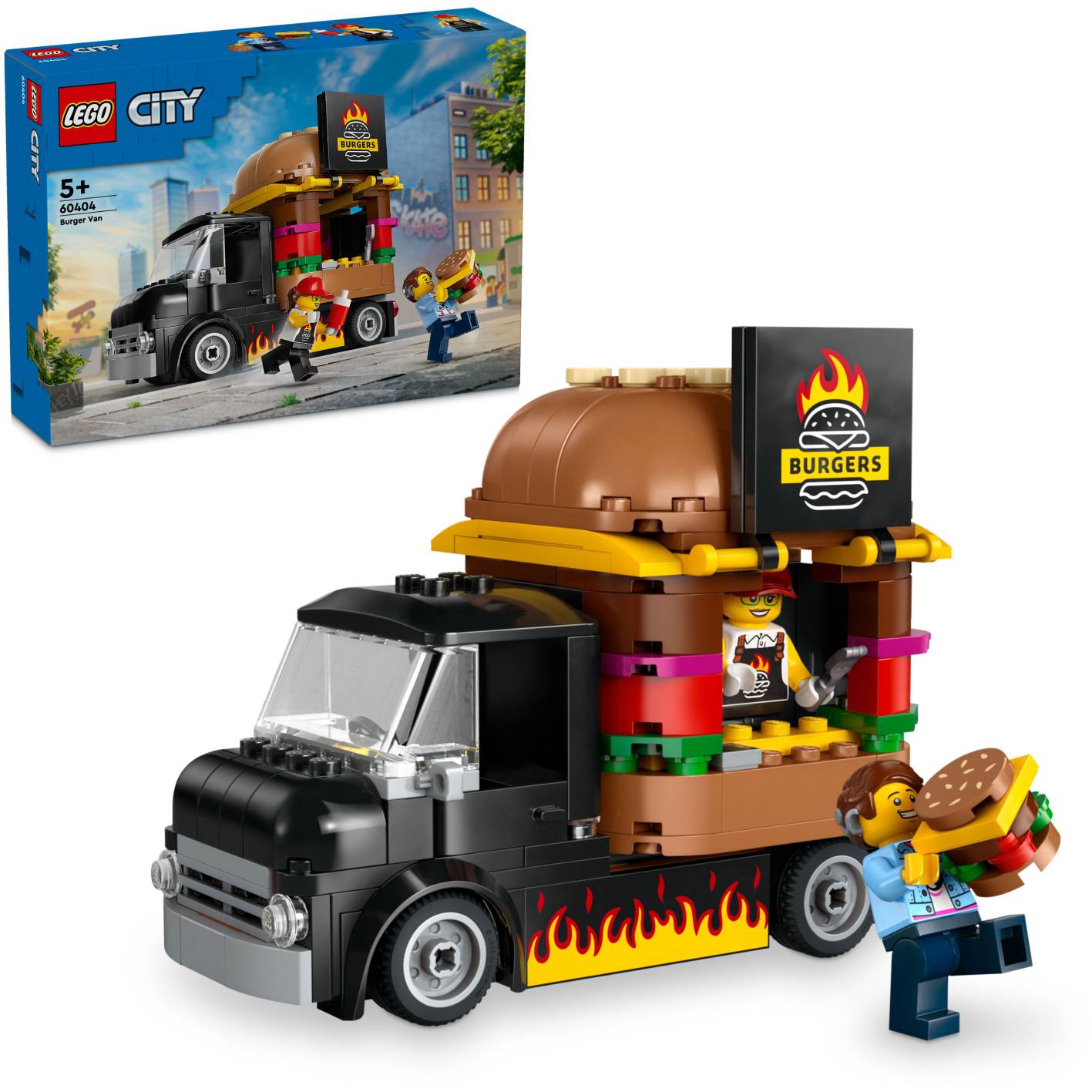 Le foodtruck de burger city Lego
