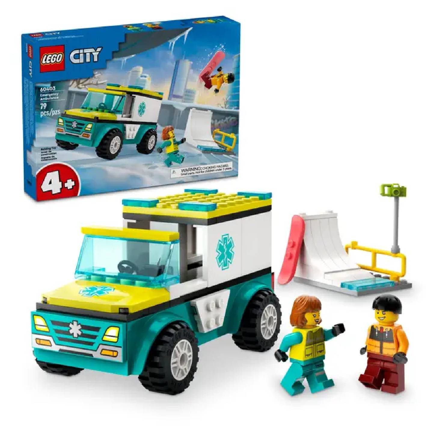L’ambulance de secours au ski Lego