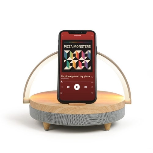 Enceinte LED chargeur induction fast charge