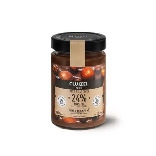 Lot de 2 pâtes à tartiner noisettes 24% - Manufacture Cluizel