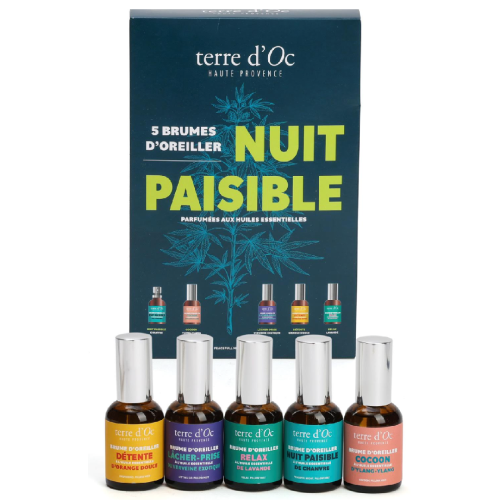 Coffret 5 brumes nuit paisible - Nature & Découvertes