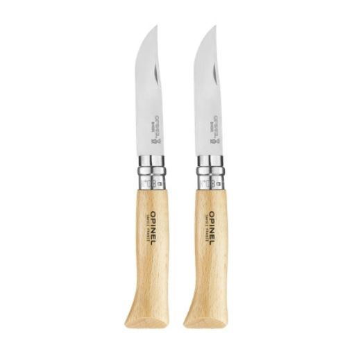Lot de 2 N°08 Hetre Inox - Opinel: Rougié