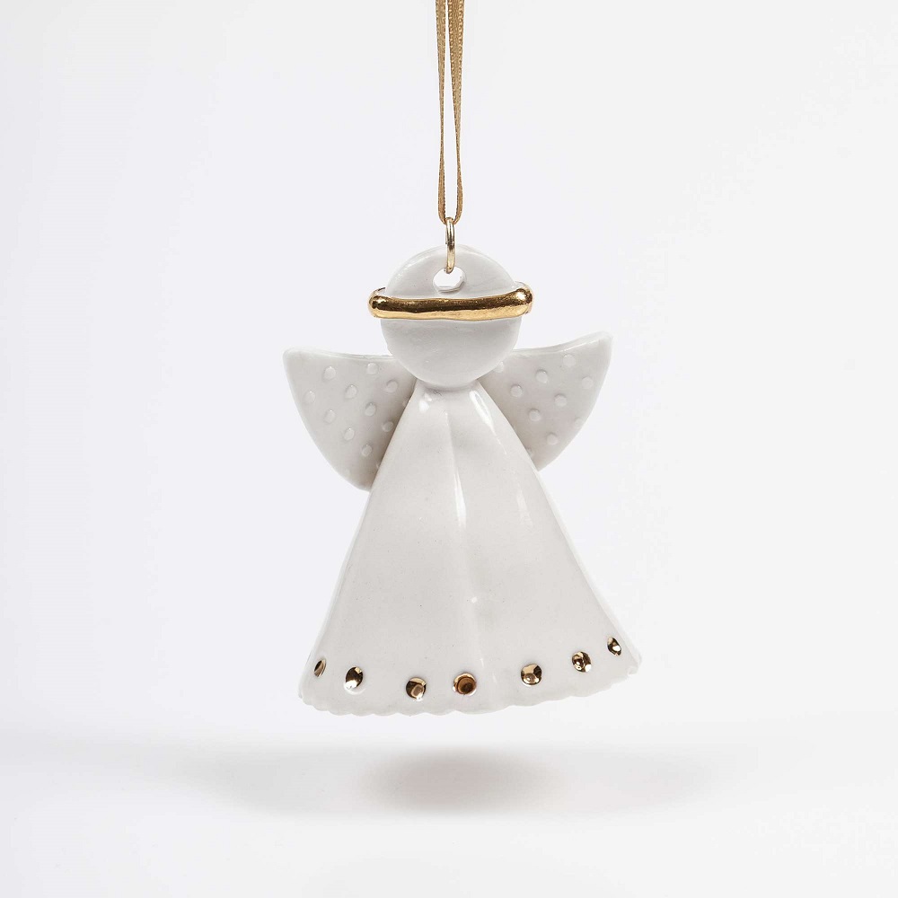 Hängande porslinsängel