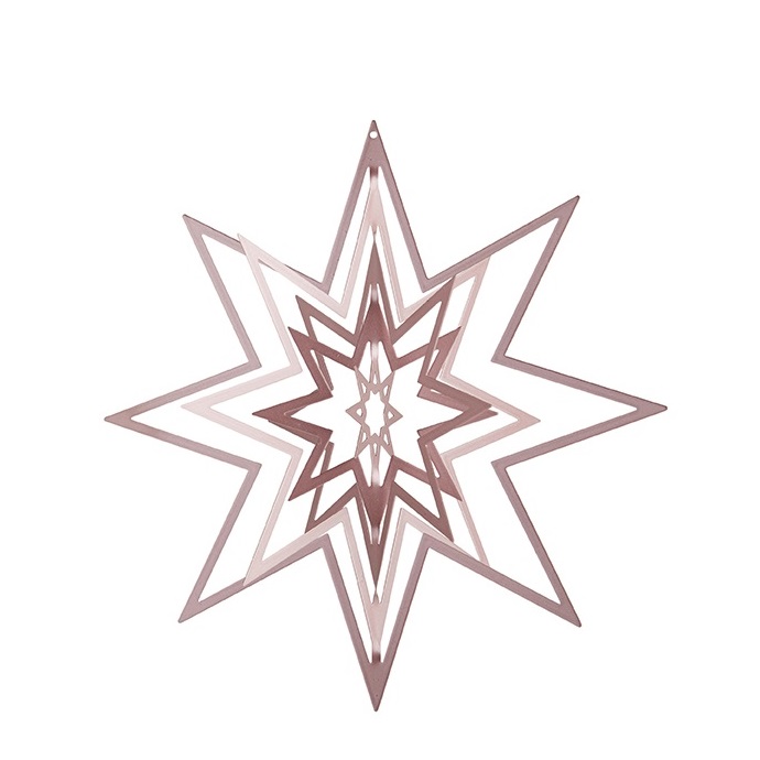 3D-stjerne – rosa