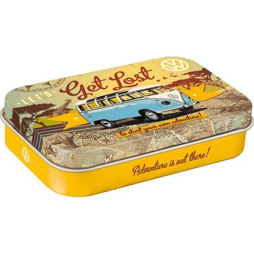 Metallboks med mintpastiller – assortert