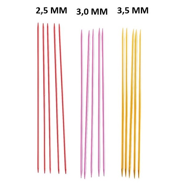 Strømpepinde 5 stk.