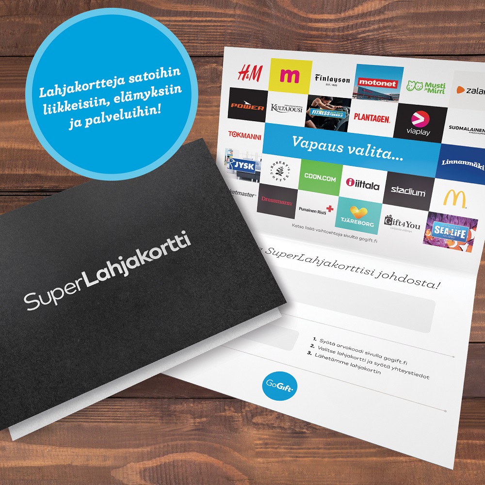 SuperLahjakortti - www.gogift.com FINLAND - SUOMI 15€