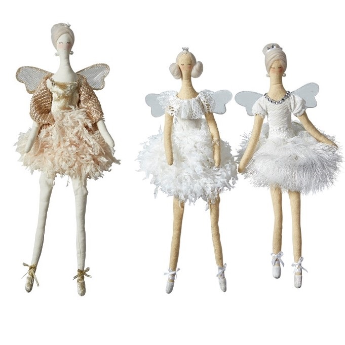 Lajitelma kankaisia enkeleitä - Suuret