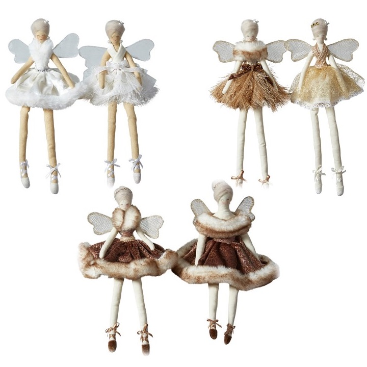 Engle i stof Assorteret - Små