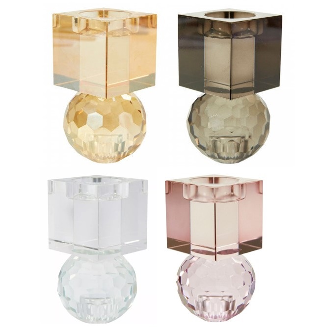 Cleo käännettävä kynttilänjalka – kristalli