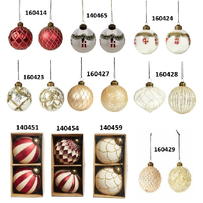 Julgranskulor, diameter 8 cm