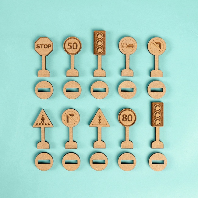 Crateit Town - Trafik- og Vejskilte