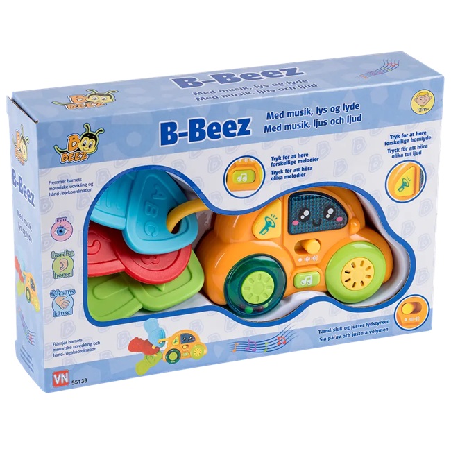 Beez-auto avaimilla ja äänillä