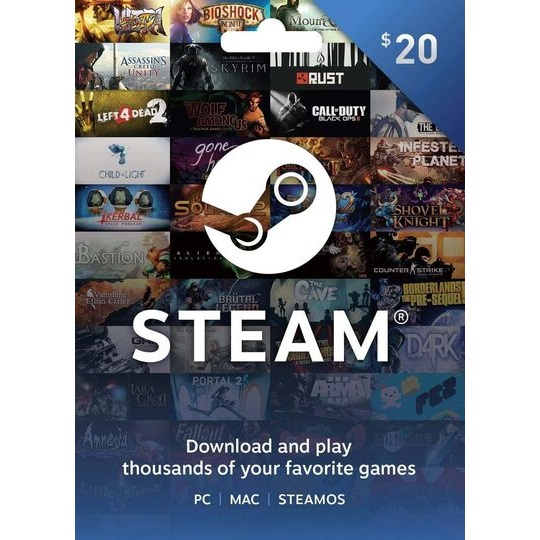 Steam-presentkort 20€