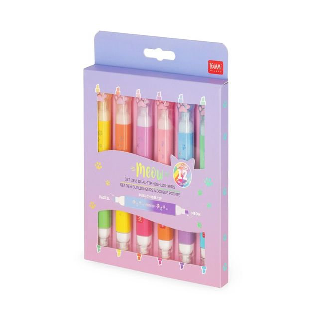 Highlighters - Sæt med 6 stk