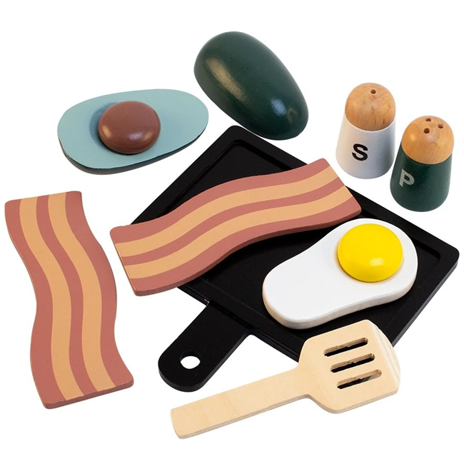Træmad - Æg og Bacon