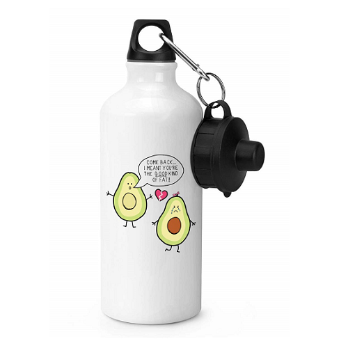 Avocado The Good Kind Of Fat Sports Bottle 