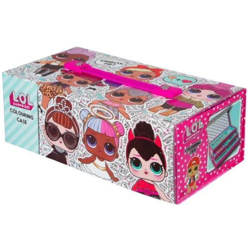 L.O.L. Surprise! Colouring Case with 52 Pieces, Pink, 26 x 13 x 9 cm