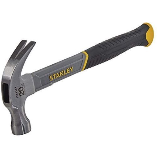 STANLEY 20oz Fiberglass Curved Claw Hammer, 570g