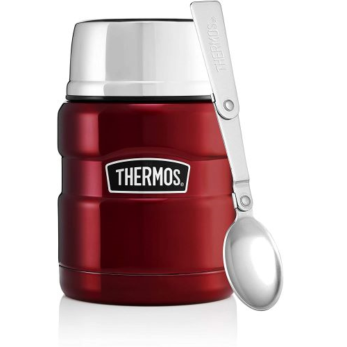 thermos stainless king food flask gun metal 470 ml 105053