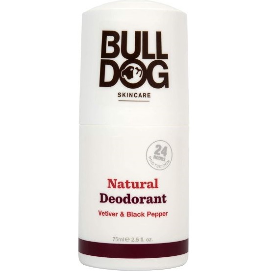 Bulldog Skincare Vetiver and Black Pepper Roll On Natural Deodorant 75ml