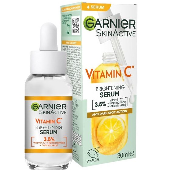 Garnier Vitamin C Serum for Face, Anti-Dark Spots & Brightening Serum