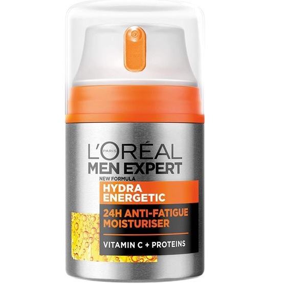 L'Oreal Men Expert Hydra Energetic Anti-Fatigue Moisturiser, with proteins and  Vitamin C - 50ml